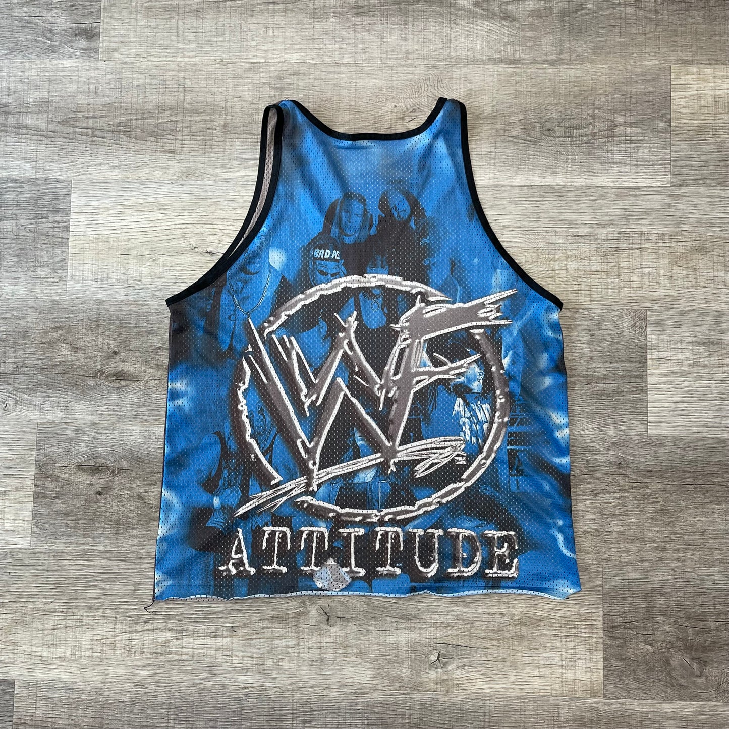 Vintage Stone Cold Steve Austin WWF 1999 Attitude Tank Titan Sports Mesh Vest