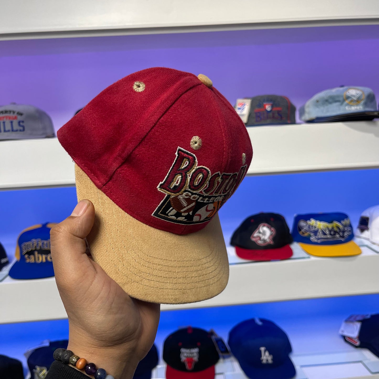 Vintage 1990s NCAA Boston College Small Medium Snap Back New with Tags