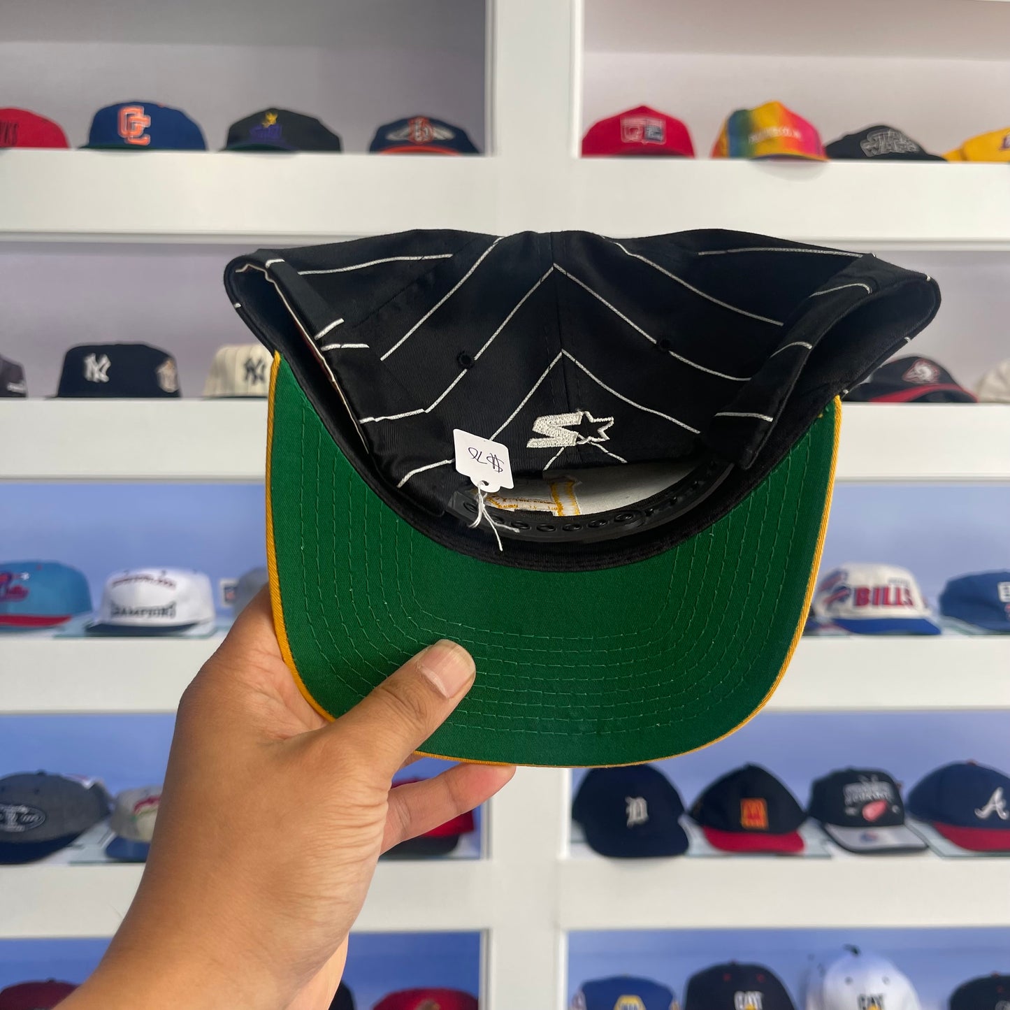 Vintage 1990s MLB Pittsburgh Pirates Starter Pin Stripe Snap Back