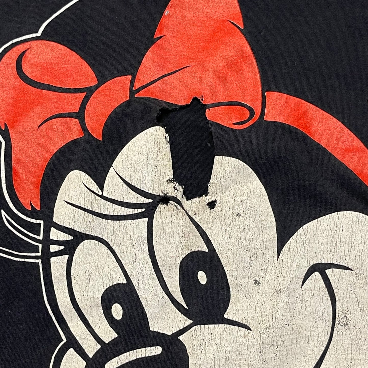 Vintage 1990s Minnie Mouse Thrashed T Shirt Size 3x