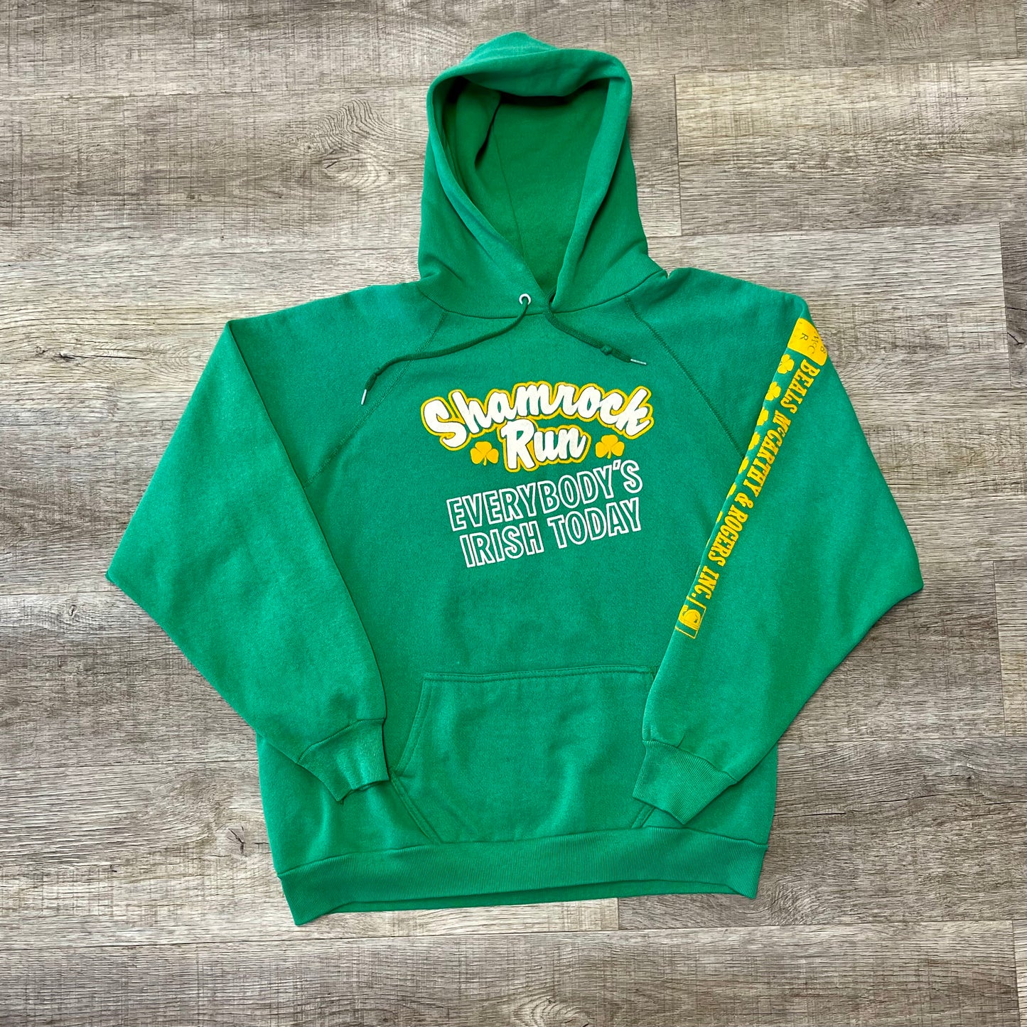 Vintage Shamrock Run “Everybody’s Irish Today” Hoodie Size XL