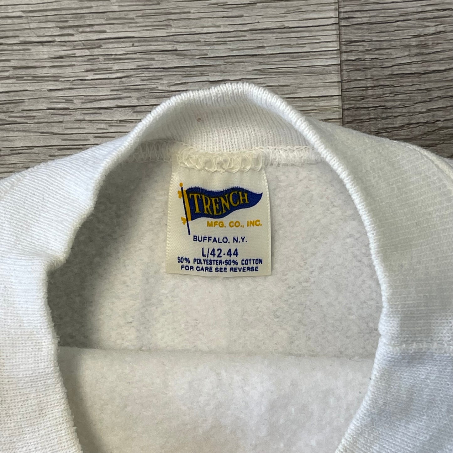 Vintage Buffalo Bills Super Bowl XXV Size Large Trench Sweatshirt