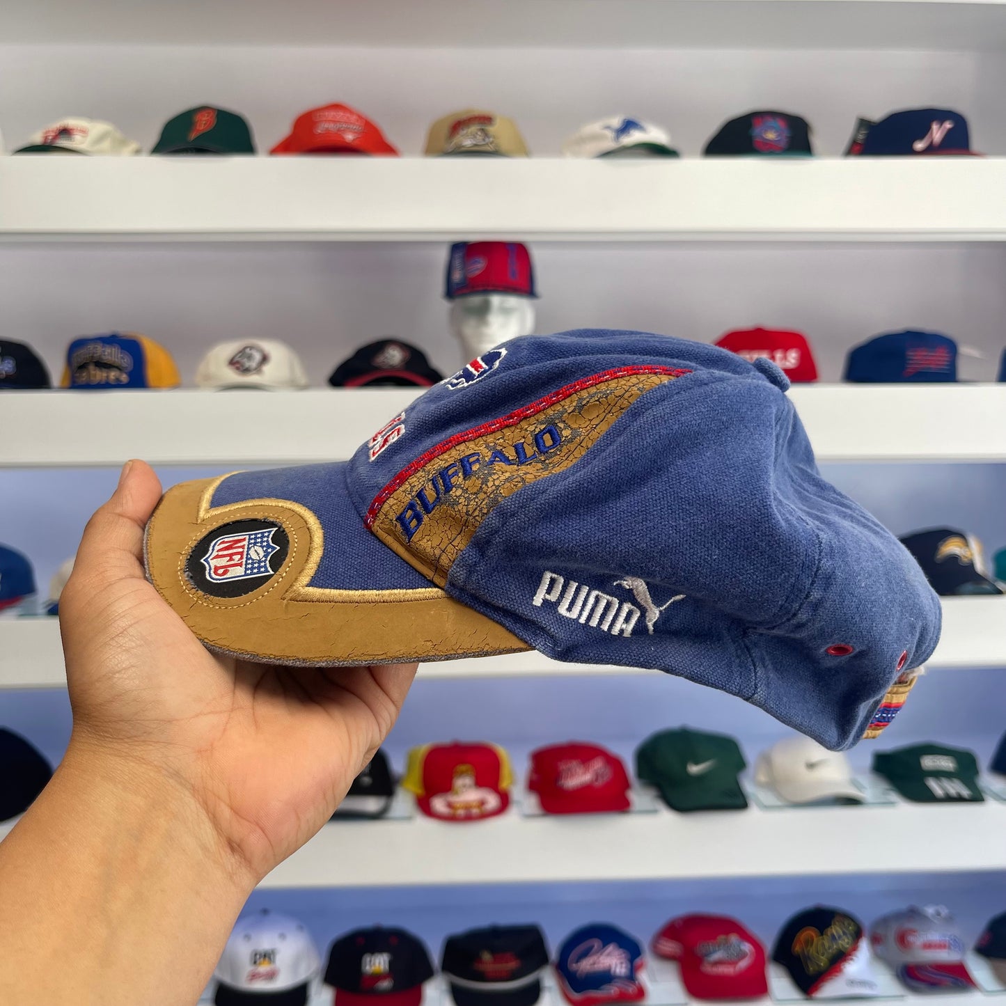 Vintage Y2K Buffalo Bills Puma Curve Brim Strap Back