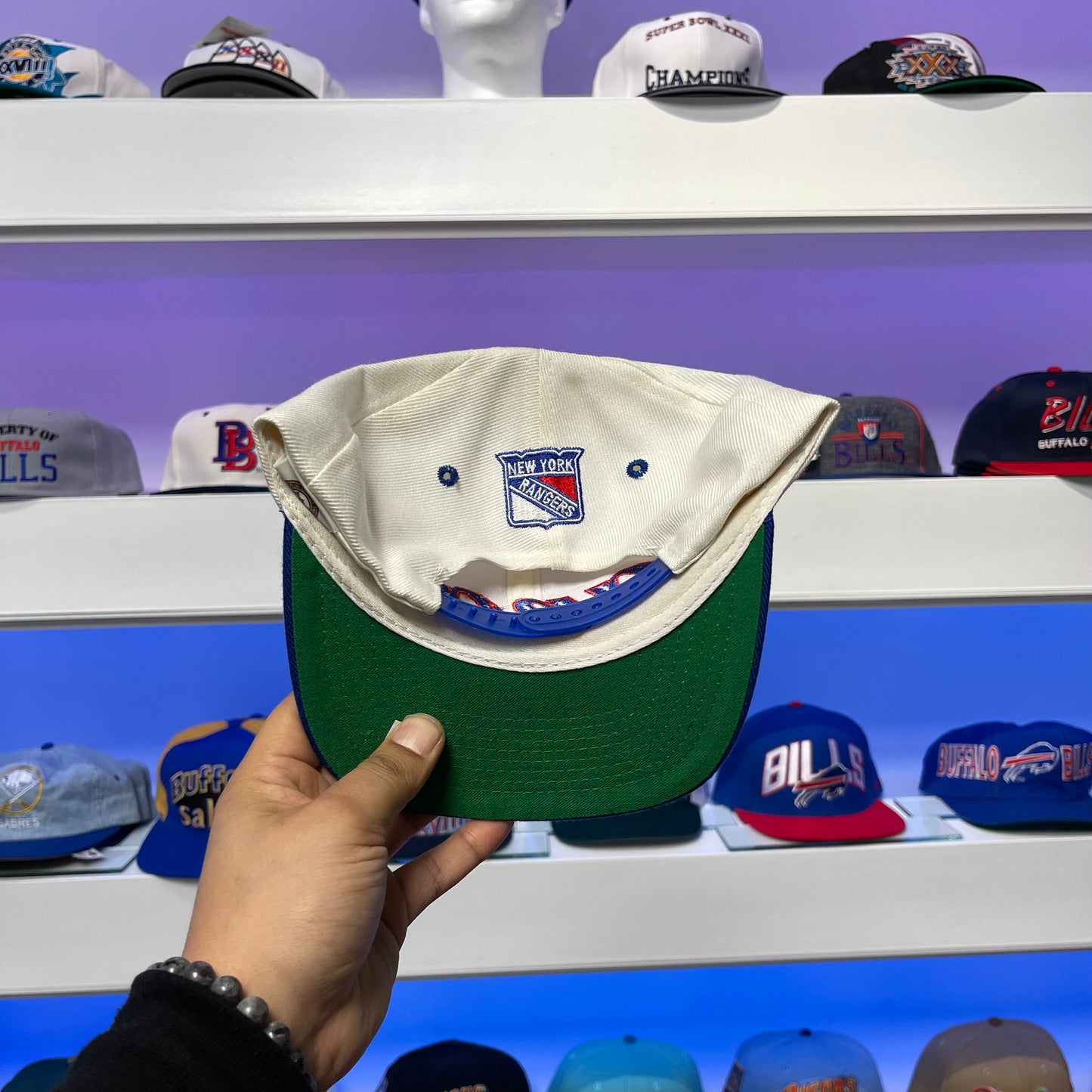 Vintage 1990s NHL New York Rangers Wool Snap Back New with Tags