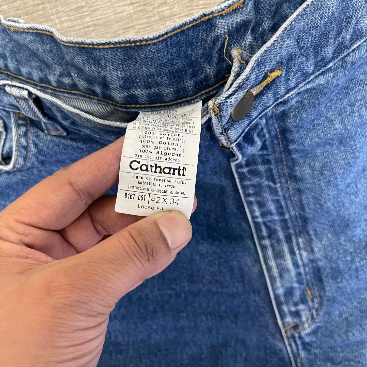 Vintage Y2K Denim Carhartt Jeans Size 42x34