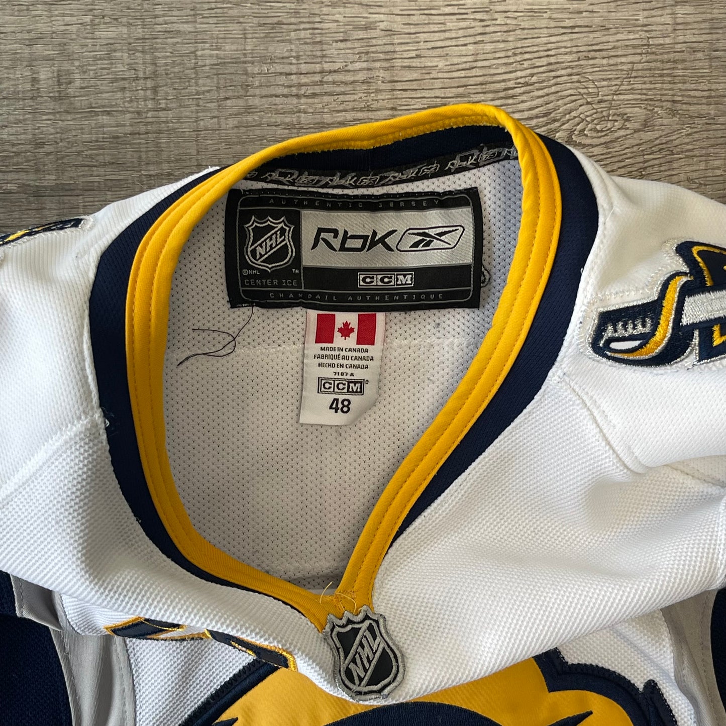 Vintage 2000s Thomas Vanek Buffalo Sabres Reebok Jersey Size 48