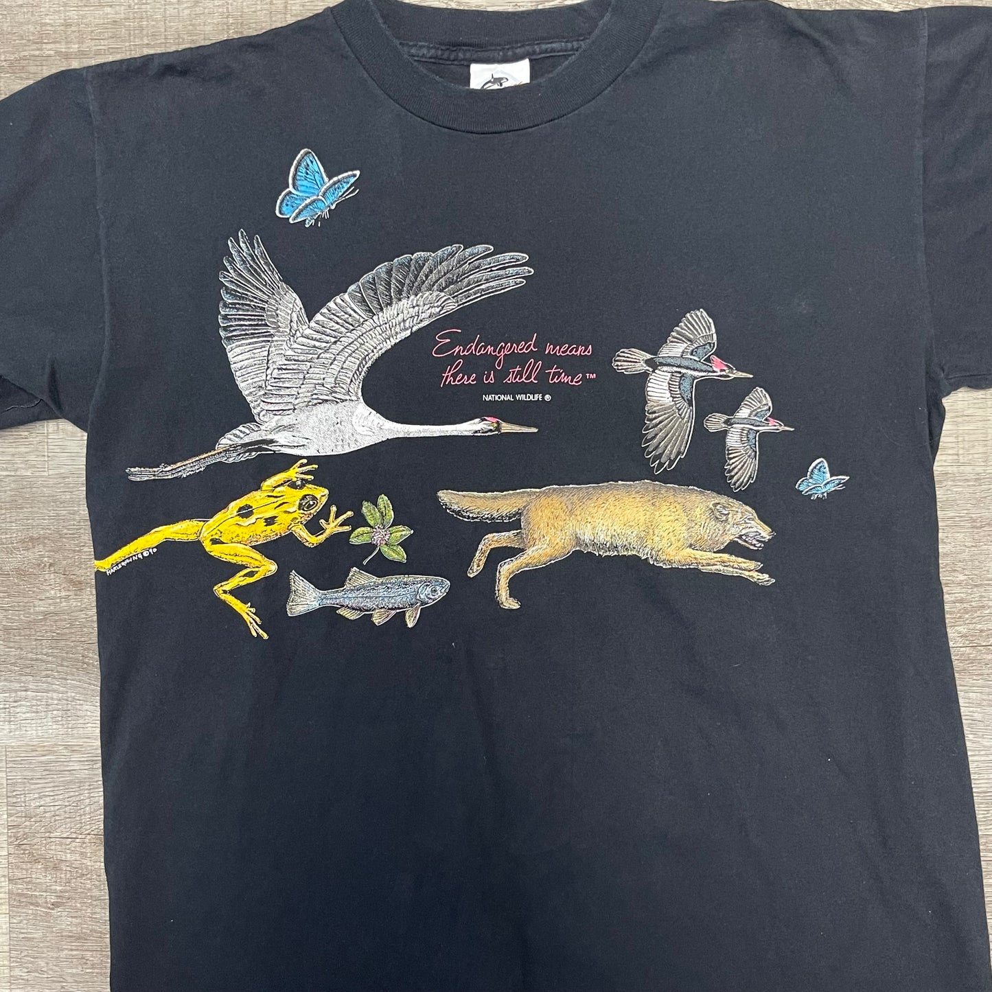 Vintage 90s Nation Wildlife Nature T Shirt AOP Size XL
