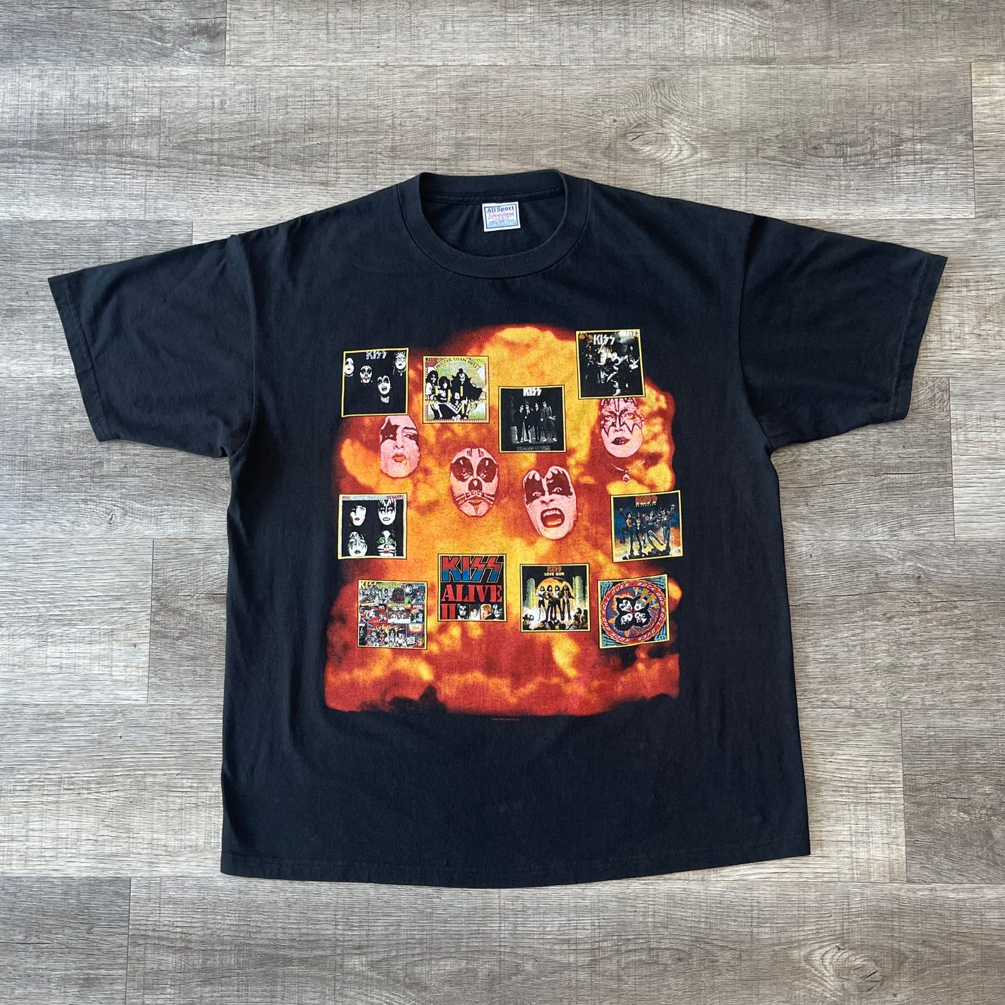 Vintage Kiss Band T-shirt THE ORIGINALS size XL