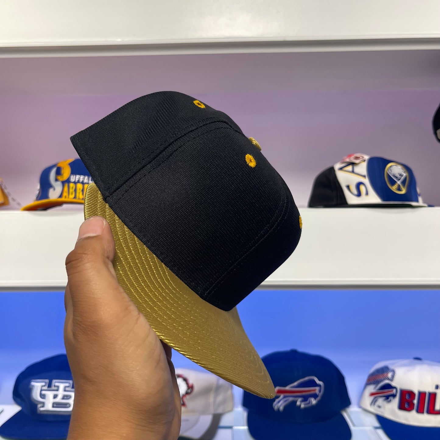 Vintage 1990s Blank New Era Fitted Size 7 3/8