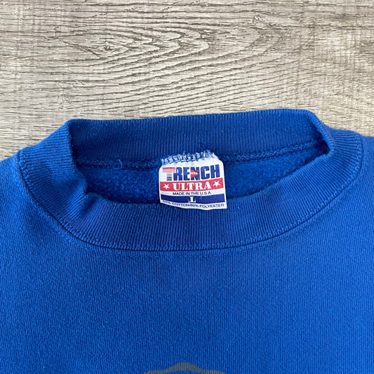 Vintage 1990s NFL Buffalo Bills Trench Sweatshirt Size Large