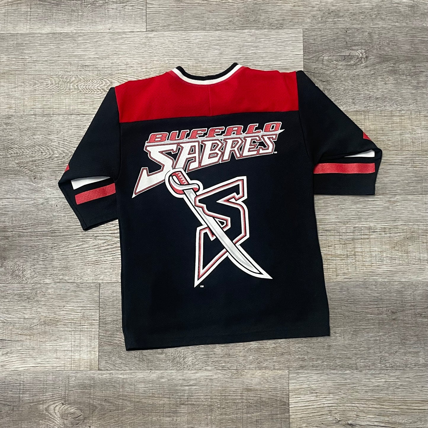 Vintage Buffalo Sabres Goat Head Jersey Kids Size Large