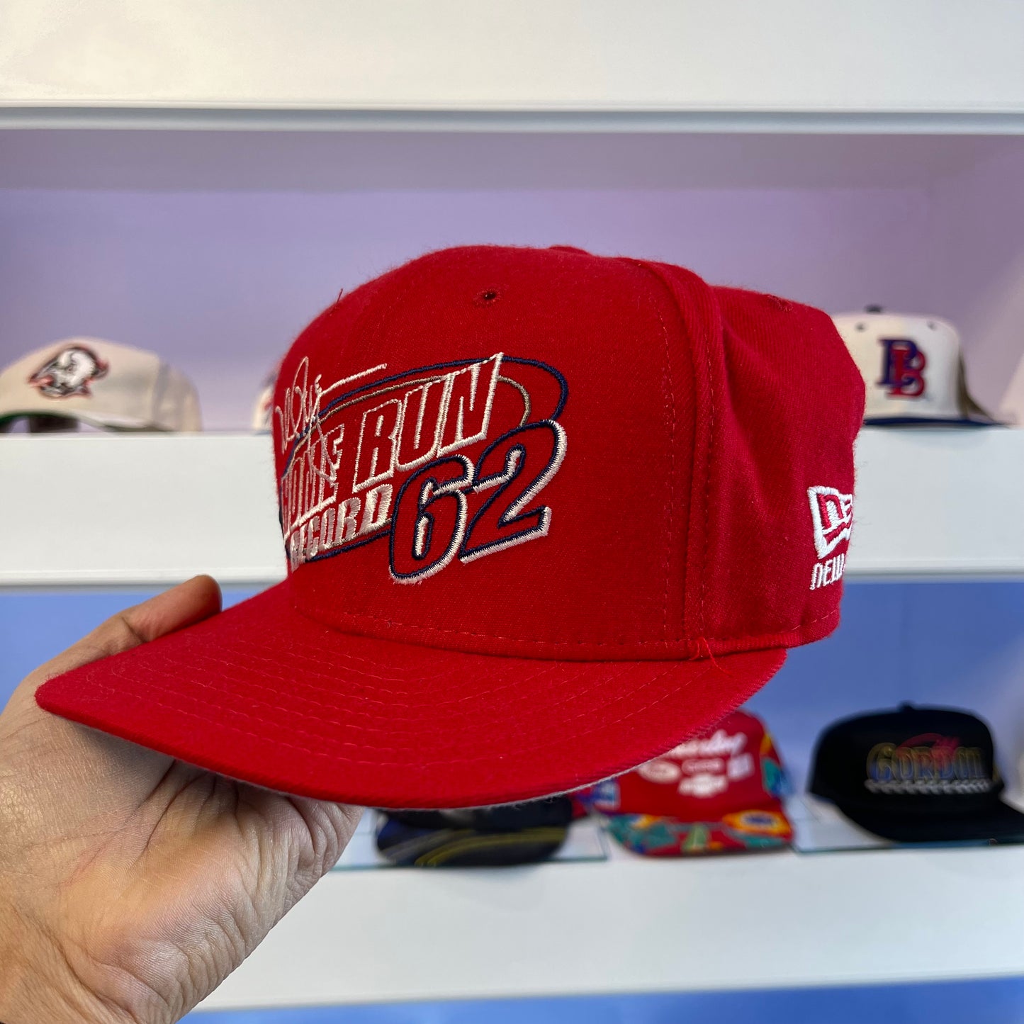 Vintage 1990s Mark McGwire 62nd Home Run Record New Era Snap Back