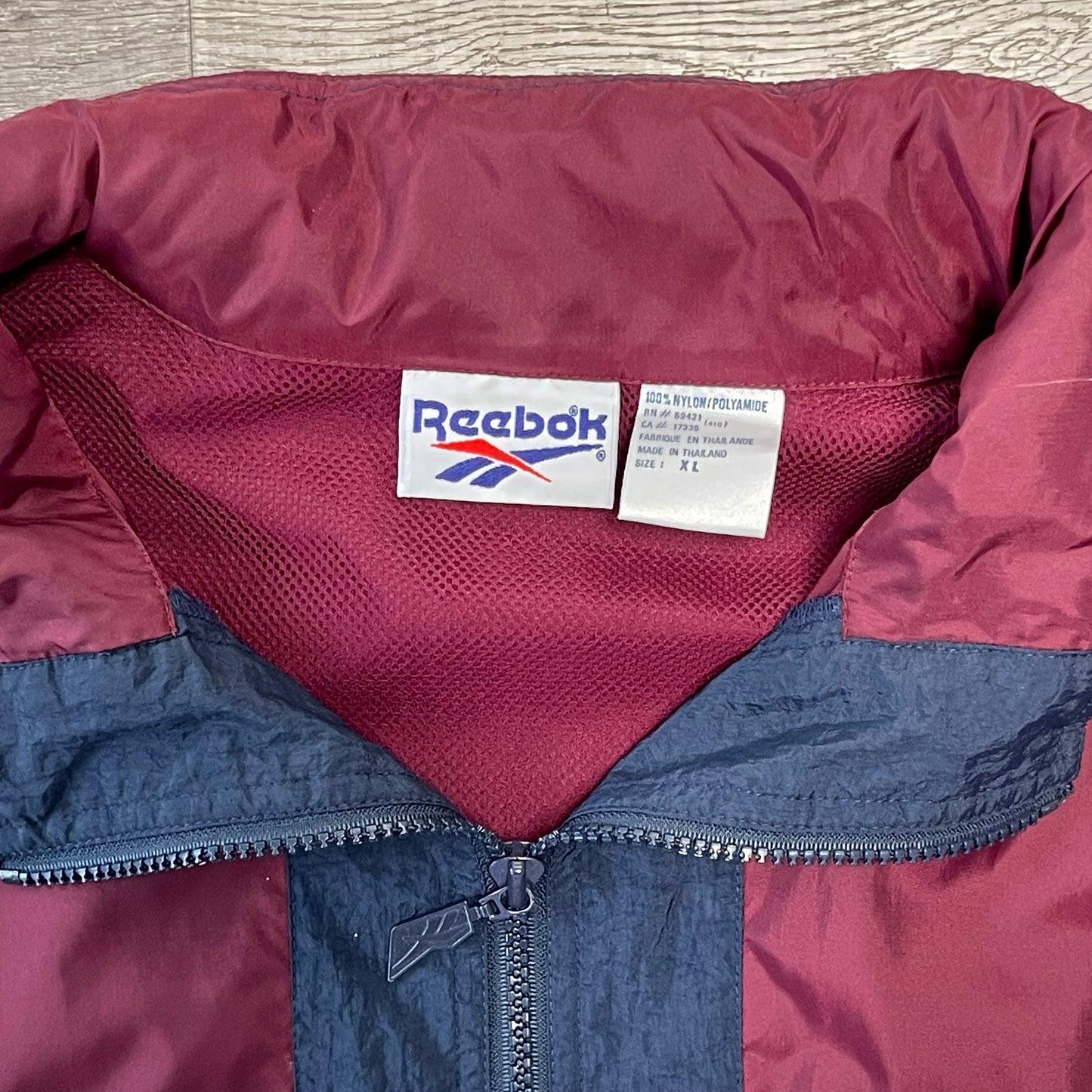 Vintage Reebok Windbreaker Jacket Size XL