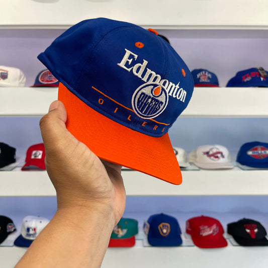 Vintage 1990s NHL Edmonton Oilers Twill Snap Back