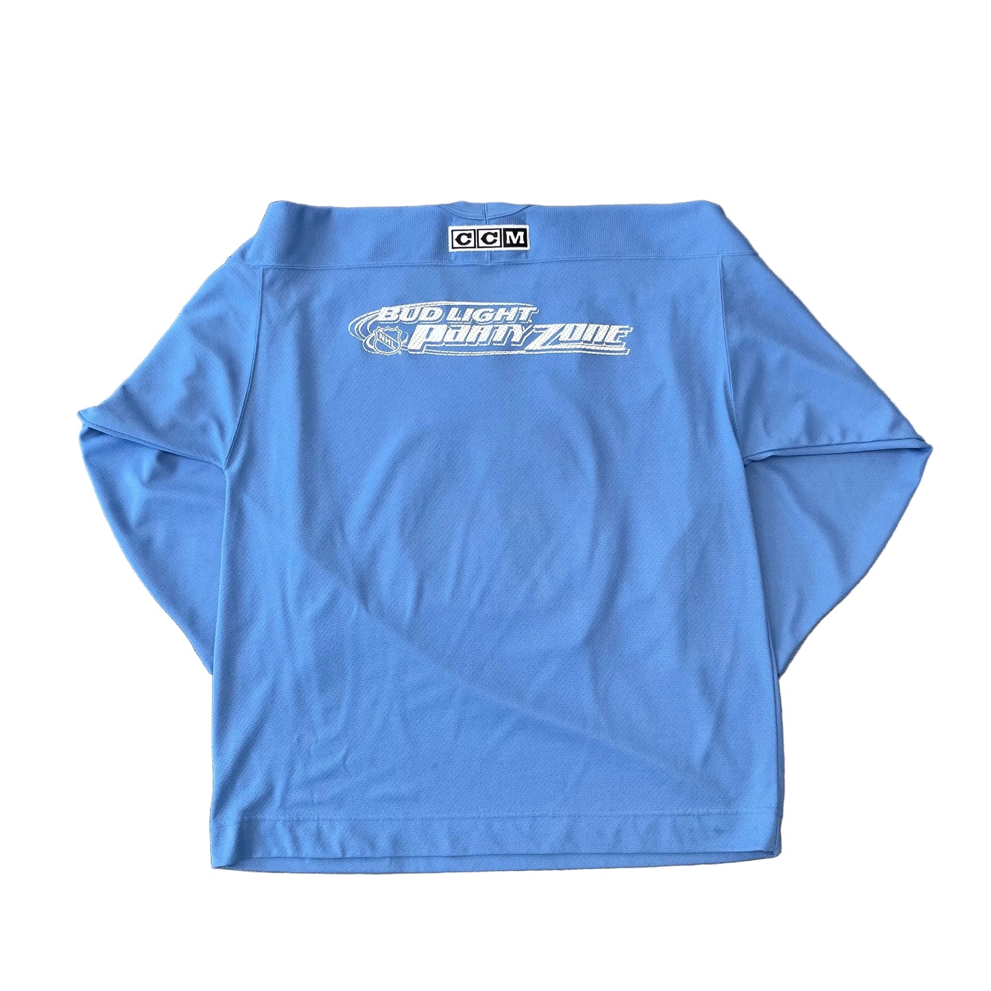 Vintage NHL Tampa Bay Lightning Bud Light Party Zone CCM Jersey Size XL