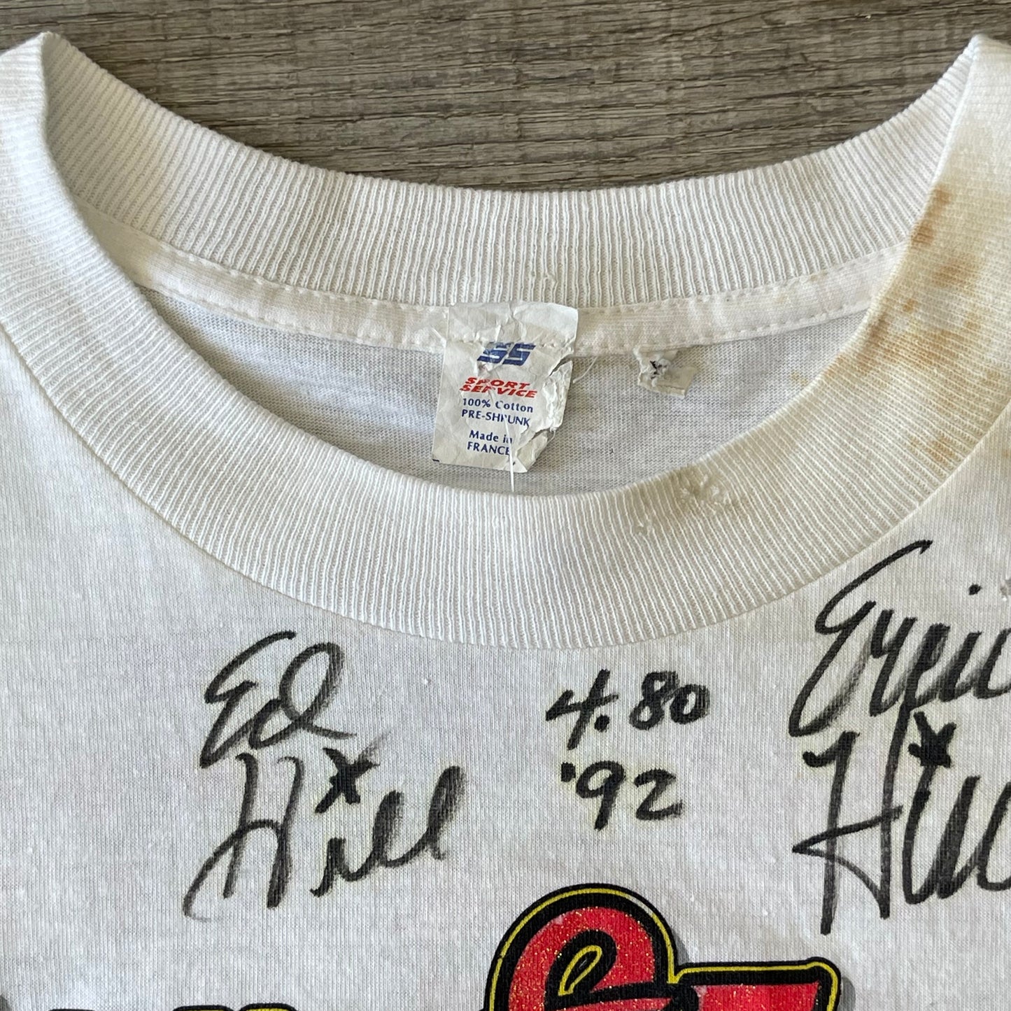 Vintage 1992 NASCAR Eddie & Ercie Hill T Shirt XL
