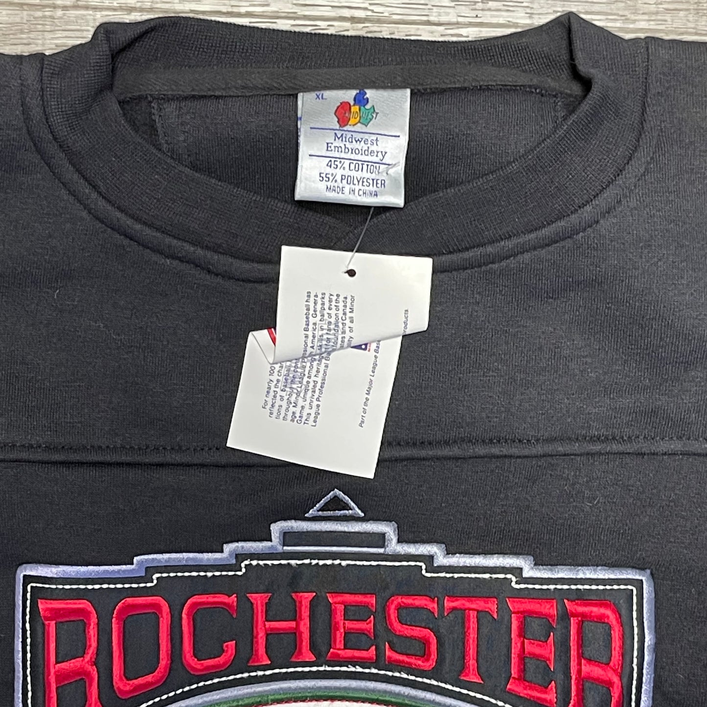 Vintage 1990s MiLB Rochester Red Wings Crew Neck XL New with Tags