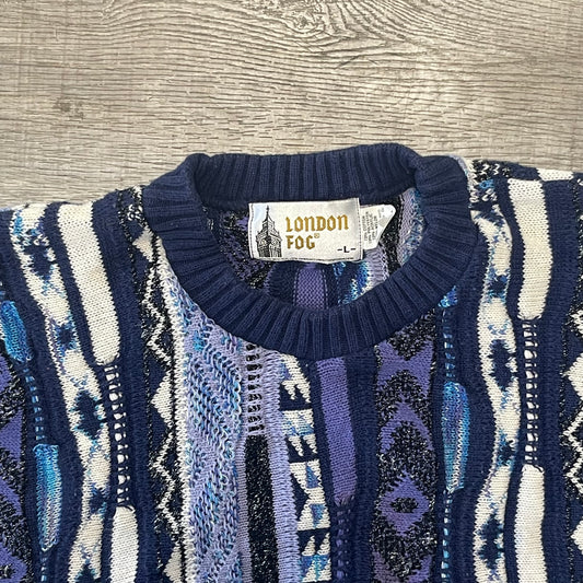 Vintage London Fog Coogi Style Sweater Size Large