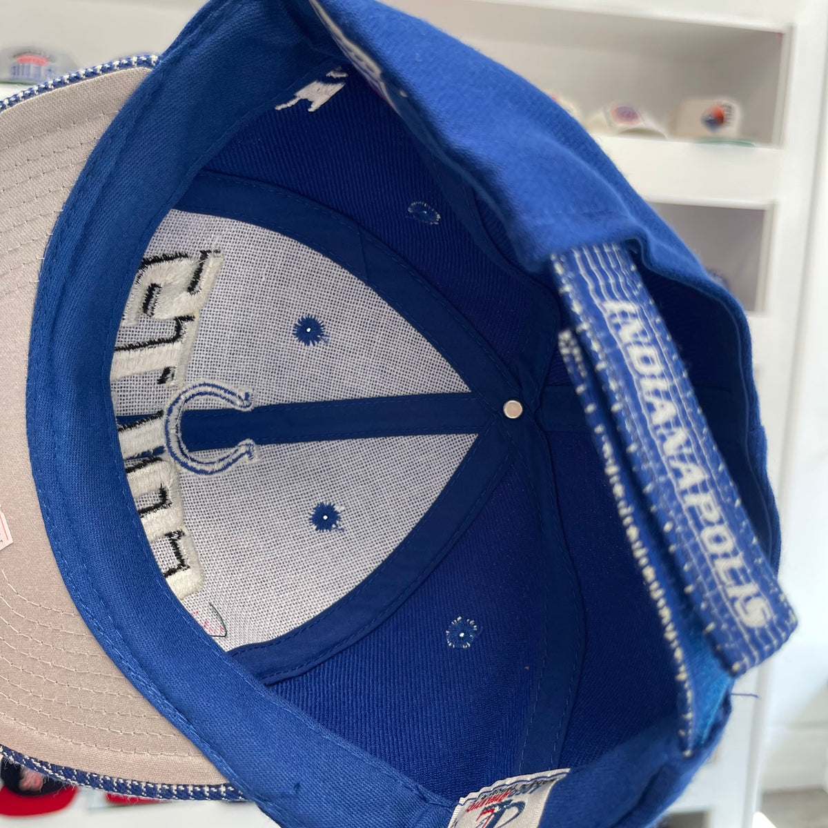 Vintage 1990s NFL Indiana Colts Logo Athletic Velcro Hat
