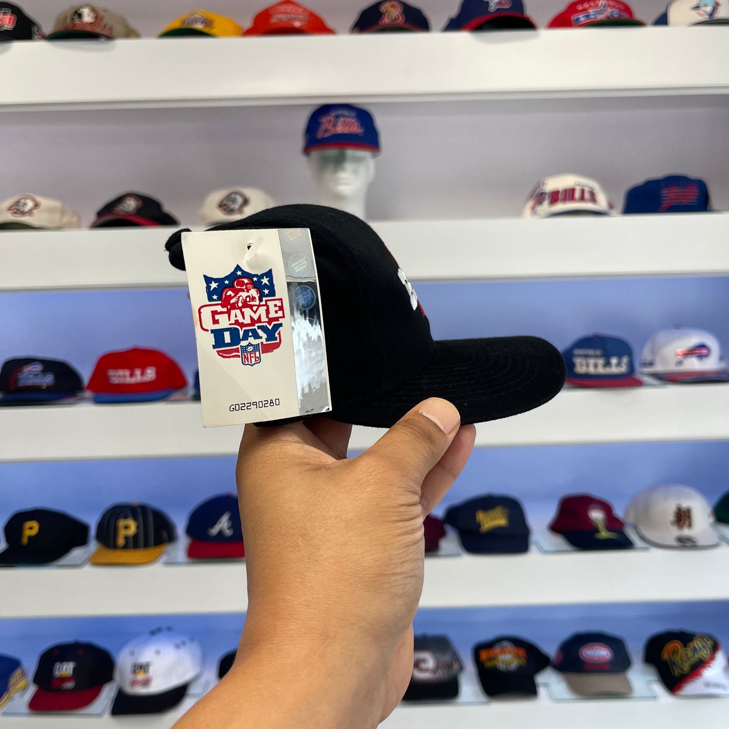 Vintage 1990s NFL Buffalo Bills Black Dome Snap Back
