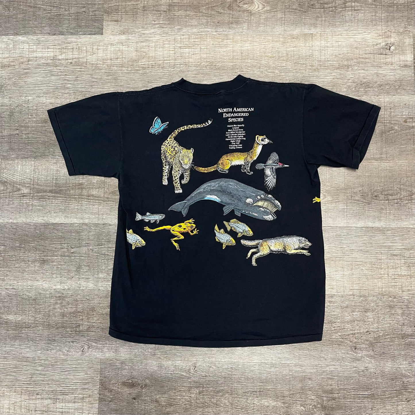 Vintage 90s Nation Wildlife Nature T Shirt AOP Size XL
