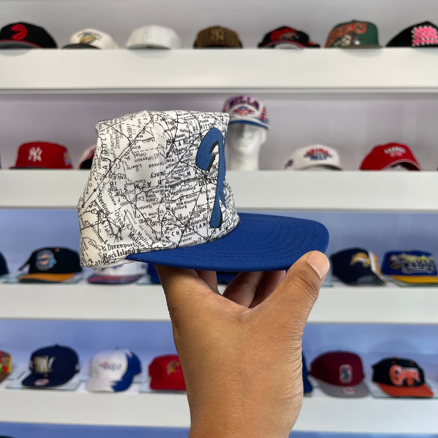 Vintage 1990s Illinois Map Snap Back