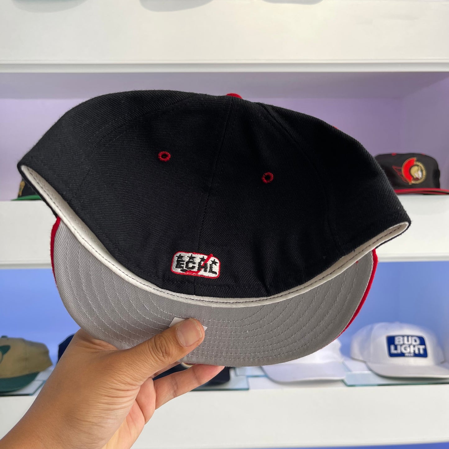 Vintage ECHL Birmingham Bulls Wool 59fifty Fitted Size 7 1/4