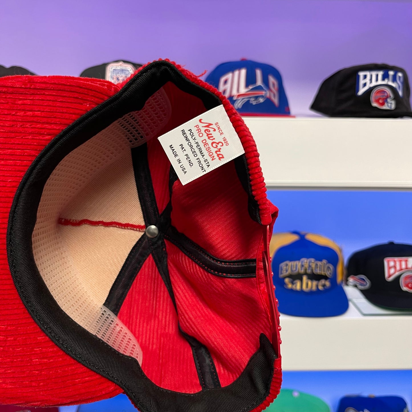 Vintage 1988 Super Bowl XXII New Era Corduroy Snap Back