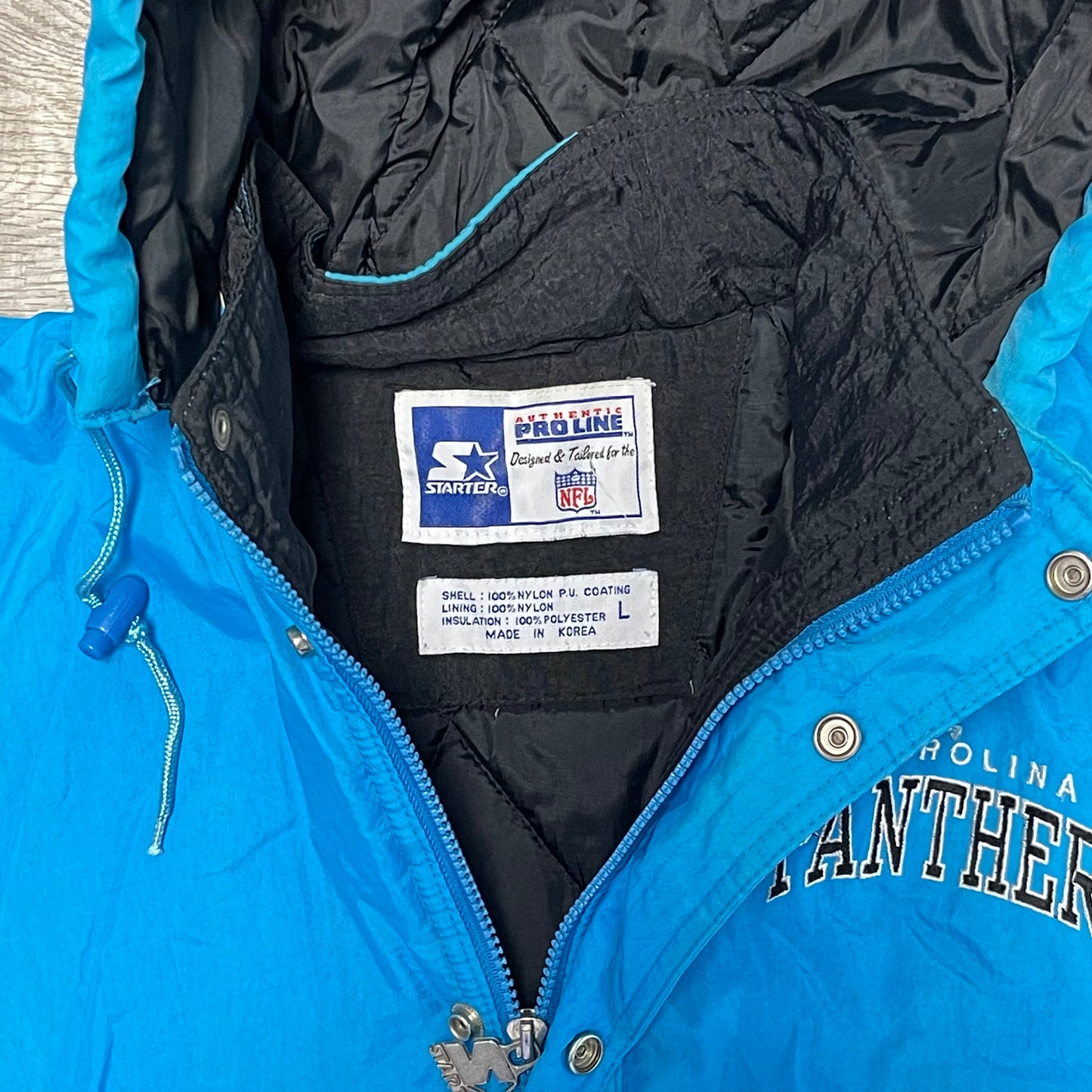 Vintage Carolina Panthers Starter Jacket Size Large