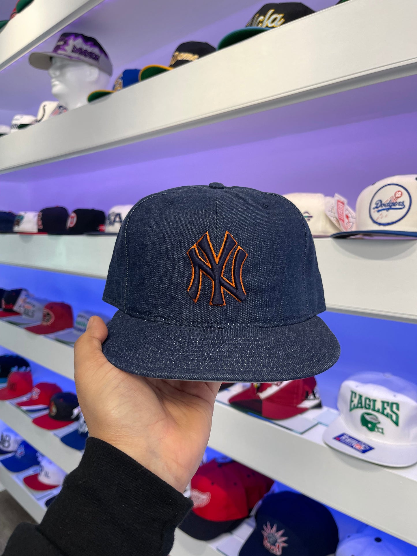 Década de 2000 Yankees de Nueva York Denim 59fity Tamaño ajustado 7 3/8