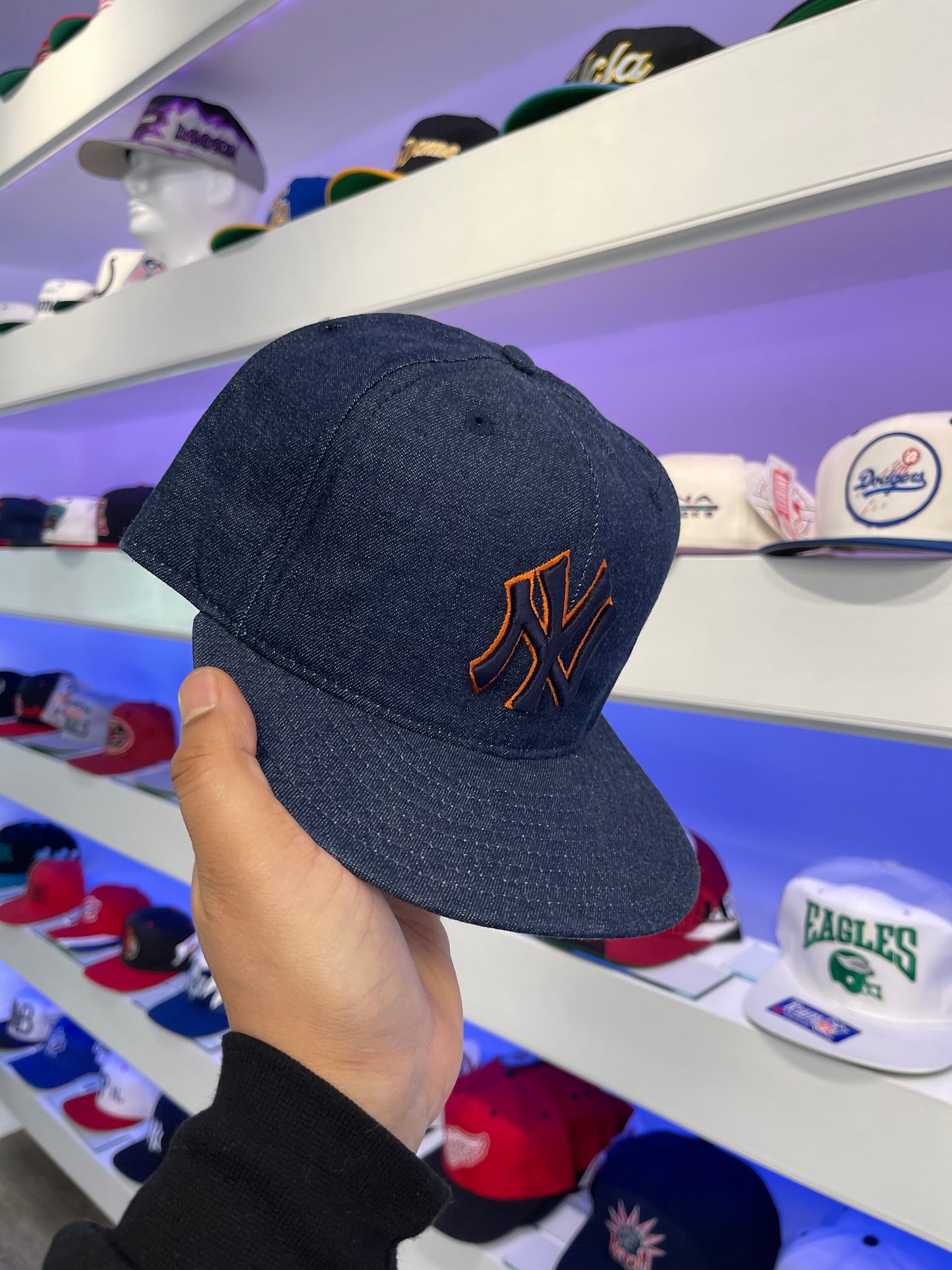 Década de 2000 Yankees de Nueva York Denim 59fity Tamaño ajustado 7 3/8