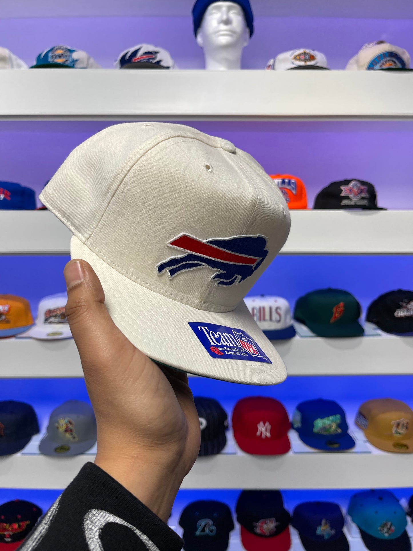 Snapback de lana New Era de los Buffalo Bills de los años 90