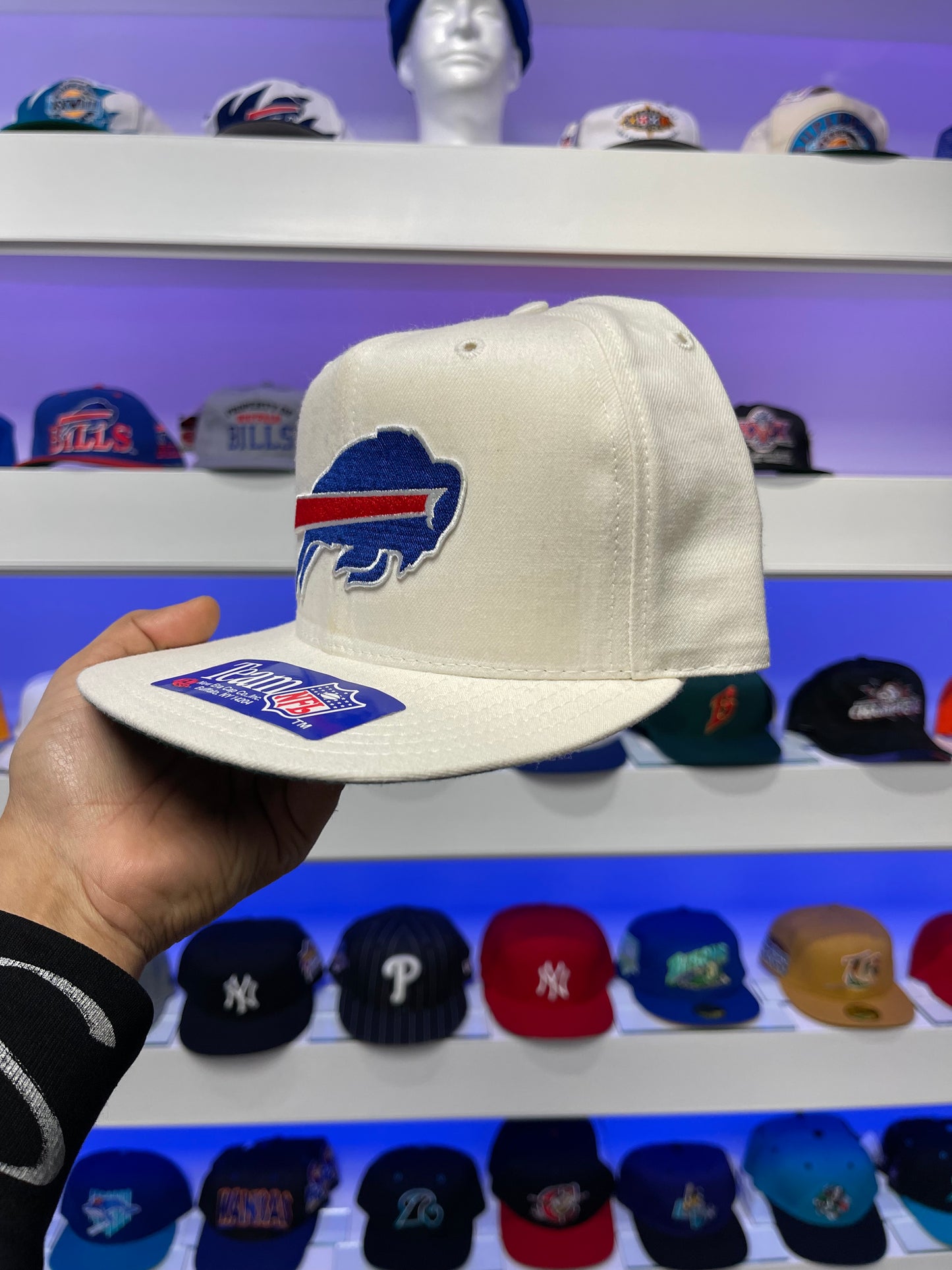 Snapback de lana New Era de los Buffalo Bills de los años 90