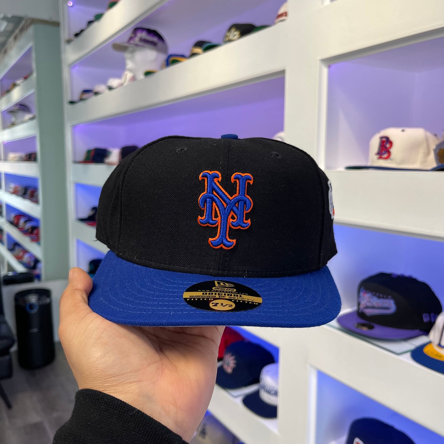 2000 Mets de Nueva York Serie Mundial 59fifty Lana Tamaño ajustado 7 1/2