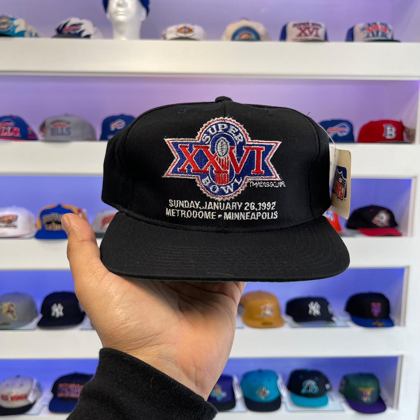 1992 Super Bowl XXVI Buffalo Bills Vs Washington Redskins New Era Snap New with Tags
