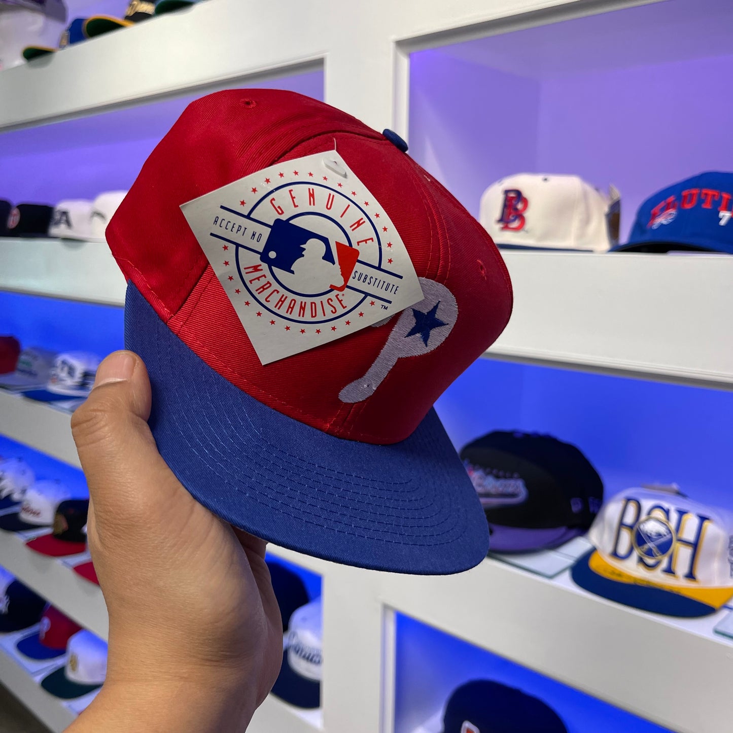 1990s Philadelphia Phillies Snap Back New with Tags