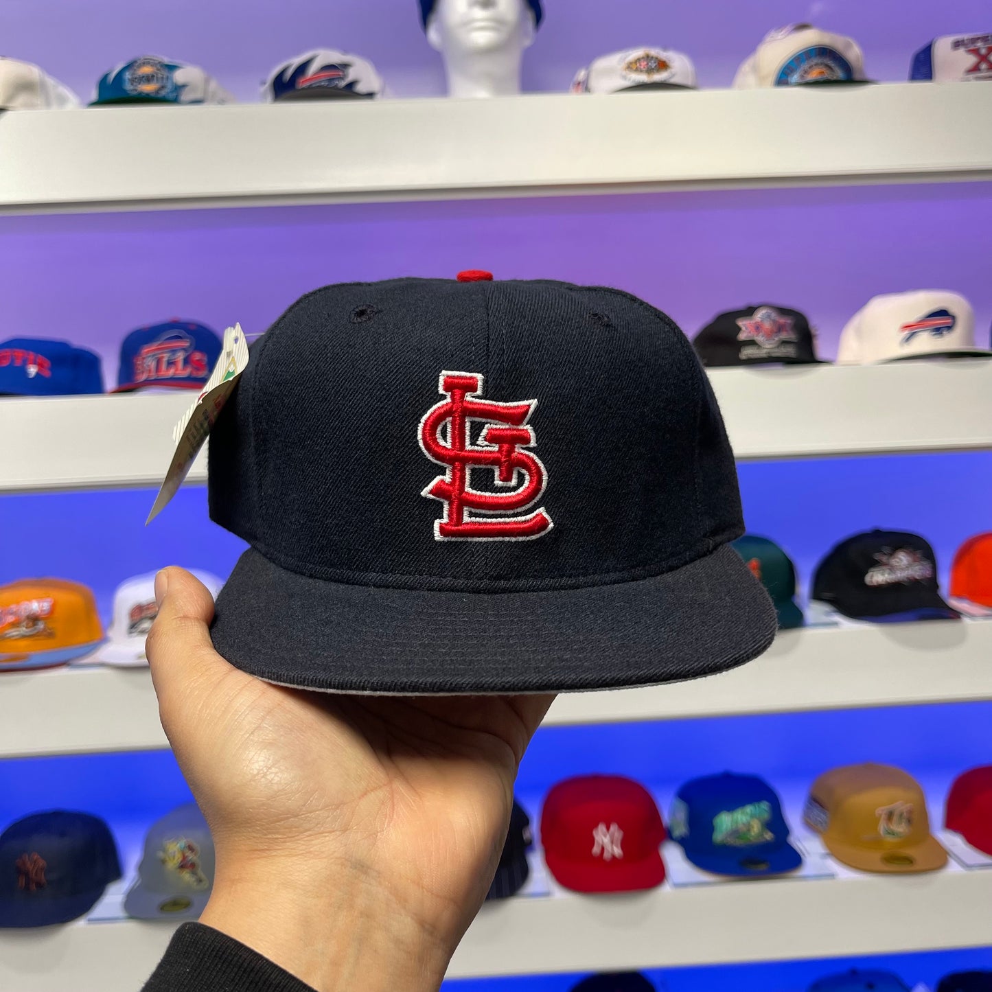 Colección de diamantes 59fifty de los Cardenales de San Luis de la década de 2000, talla ajustada de New Era 7 1/4