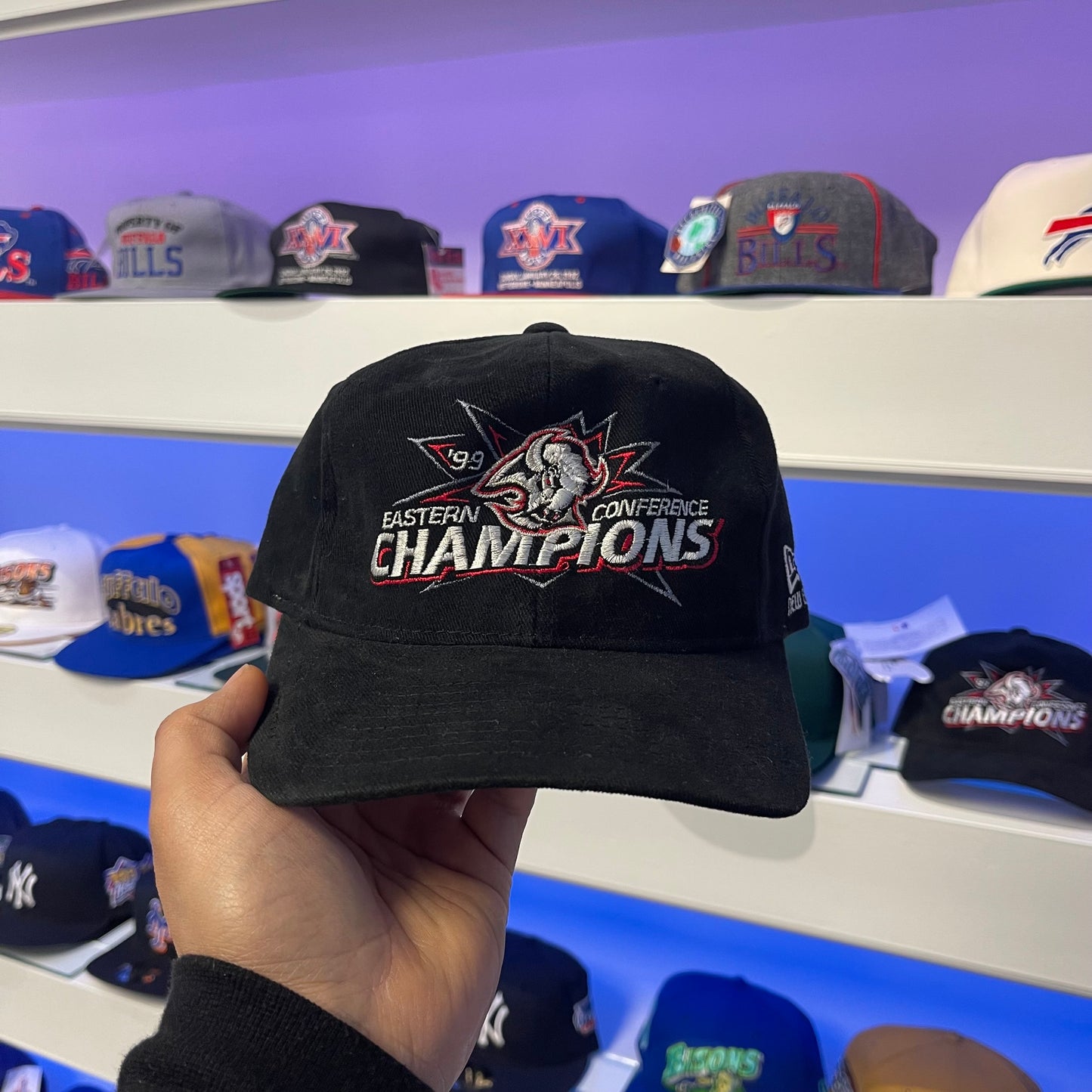 1999 Campeones de la Conferencia Este de Buffalo Sabres New Era Snap Back Dead Stock Nuevo