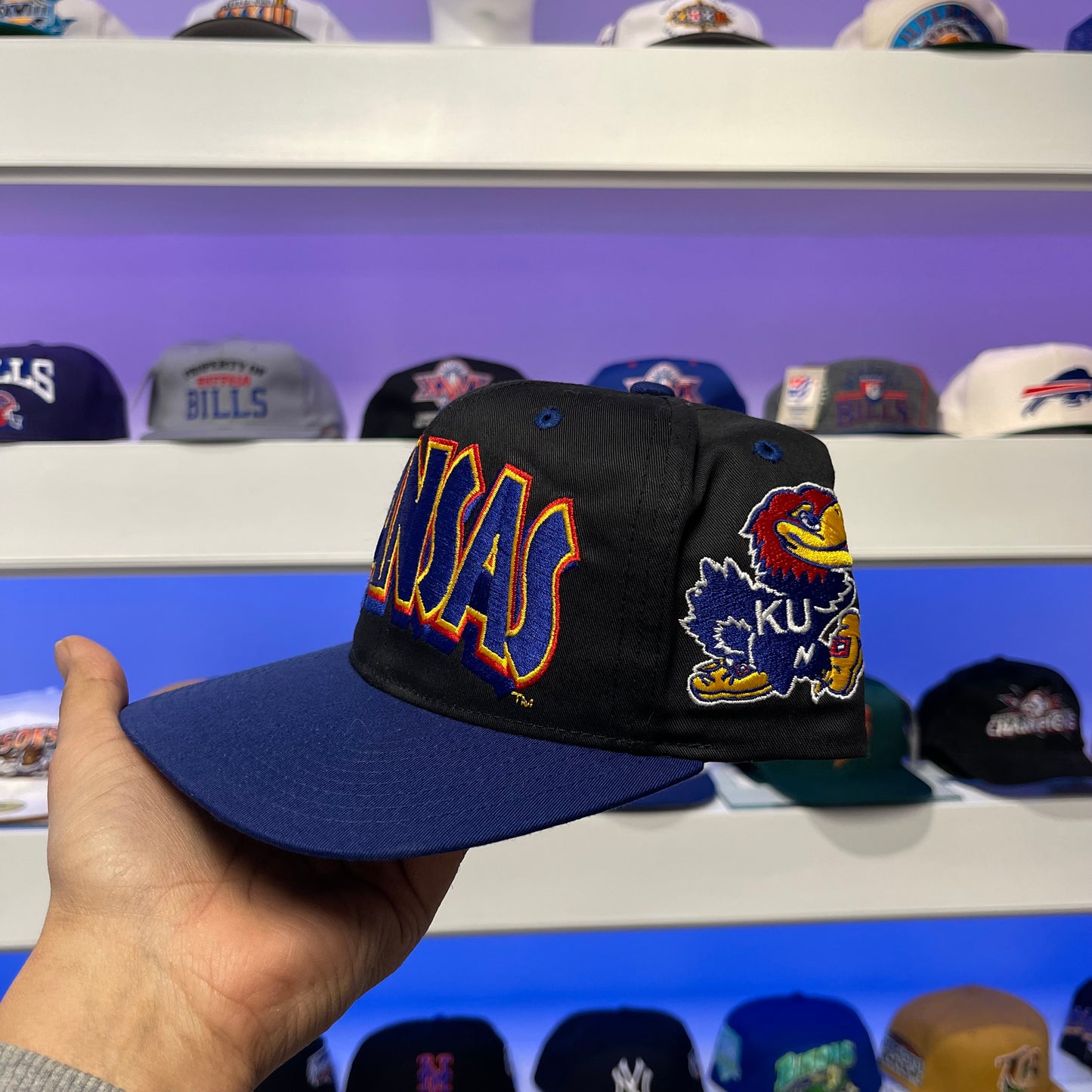 1990s NCAA Kansas Jayhawks Snap Back New with Tags
