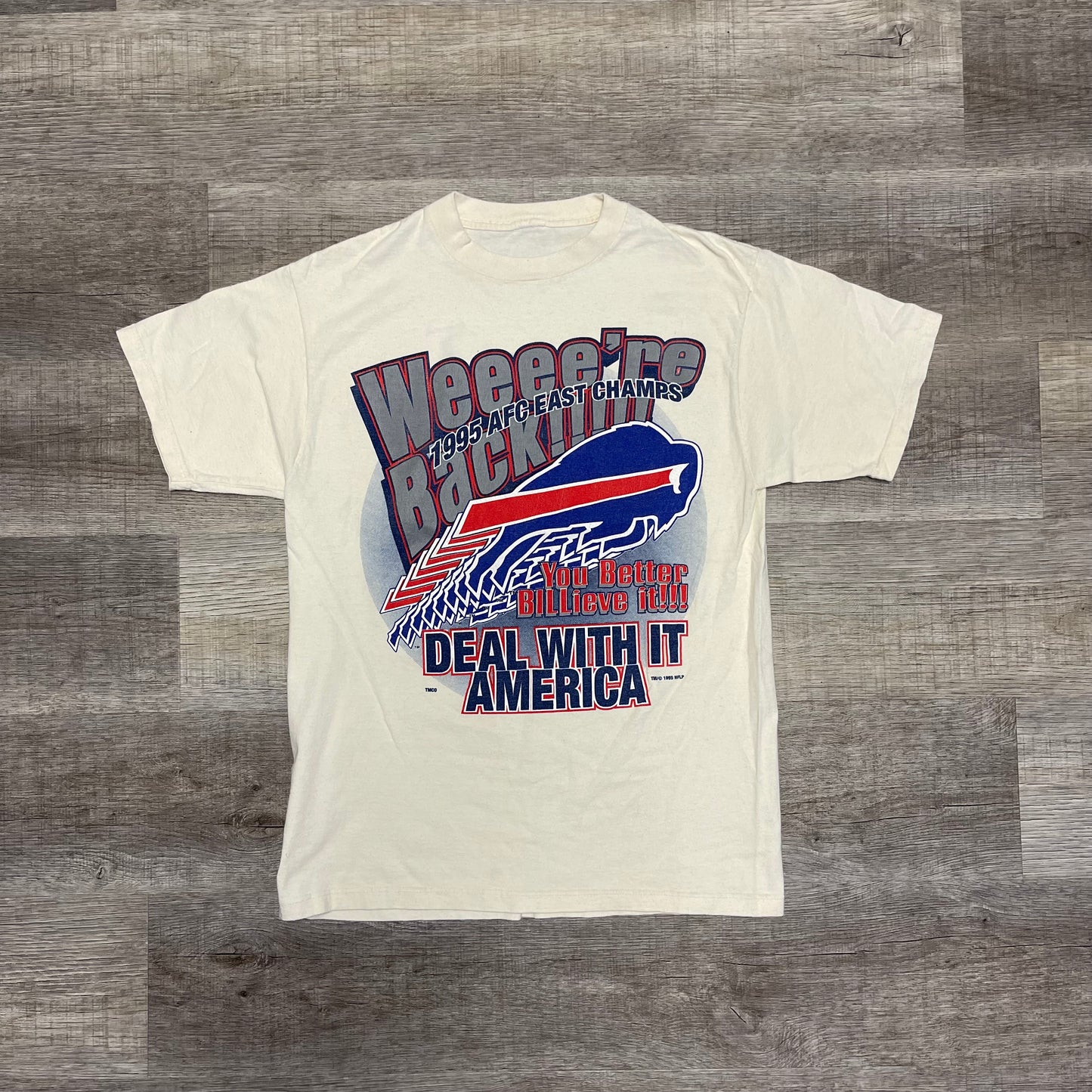 Vintage 1995 Buffalo Bills AFC East Champs Shirt Size XL