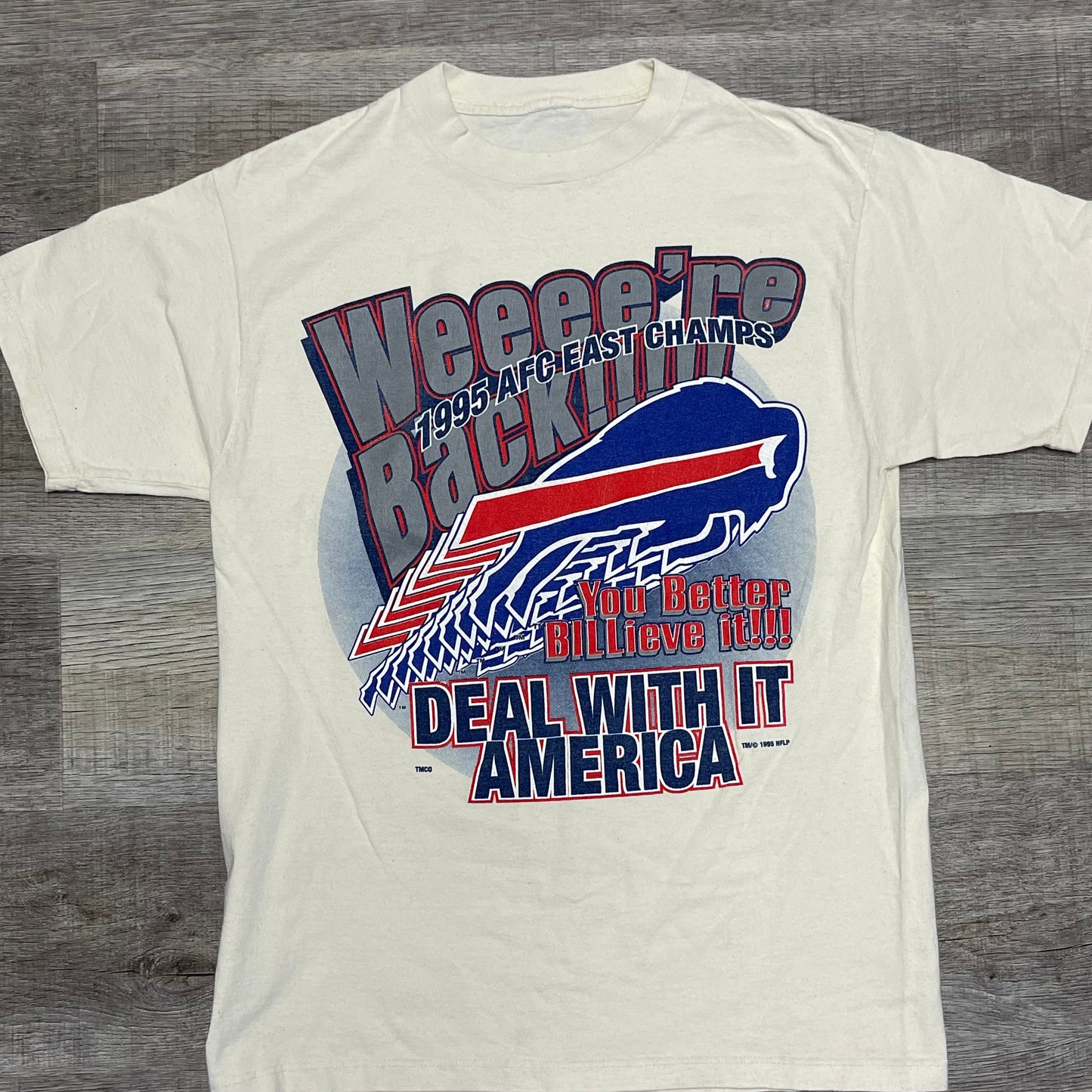 Vintage 1995 Buffalo Bills AFC East Champs Shirt Size XL