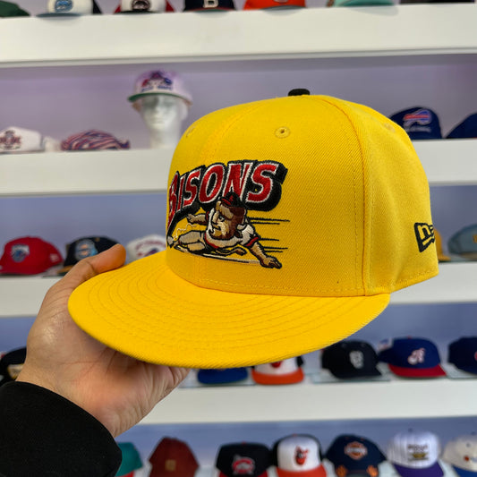 Exclusive MiLB Buffalo Bisons Sliding Logo Fitted Size 8