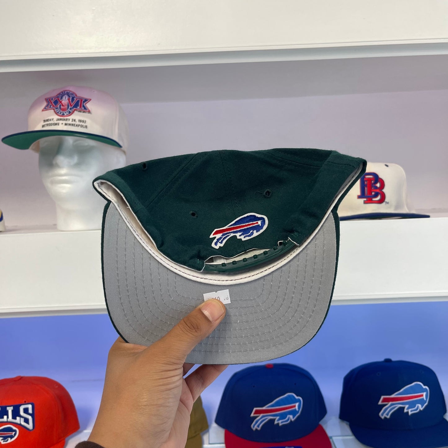 1990s Buffalo Bills Forest Green Wool Snap Back