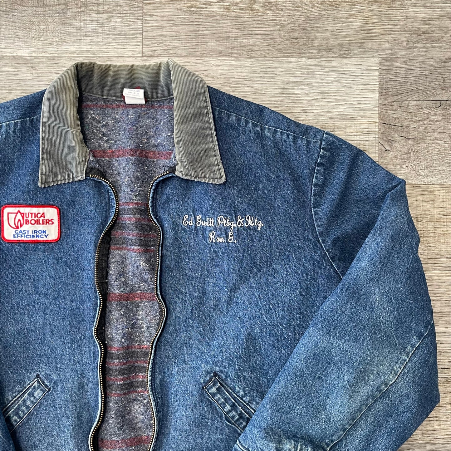 Vintage Denim Work Jacket Size Medium