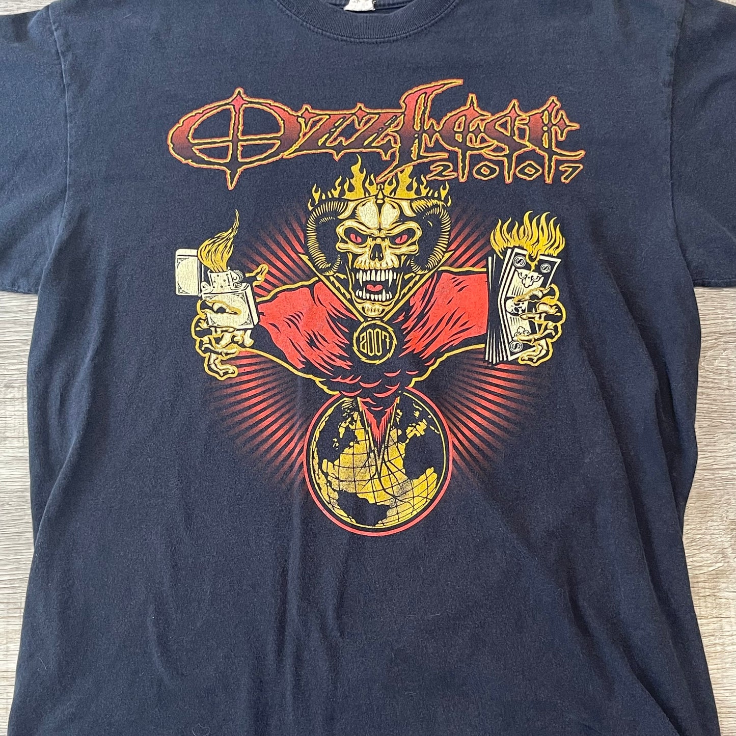 Vintage Ozzfest 2007 T-shirt size large Ozzy Osbourne