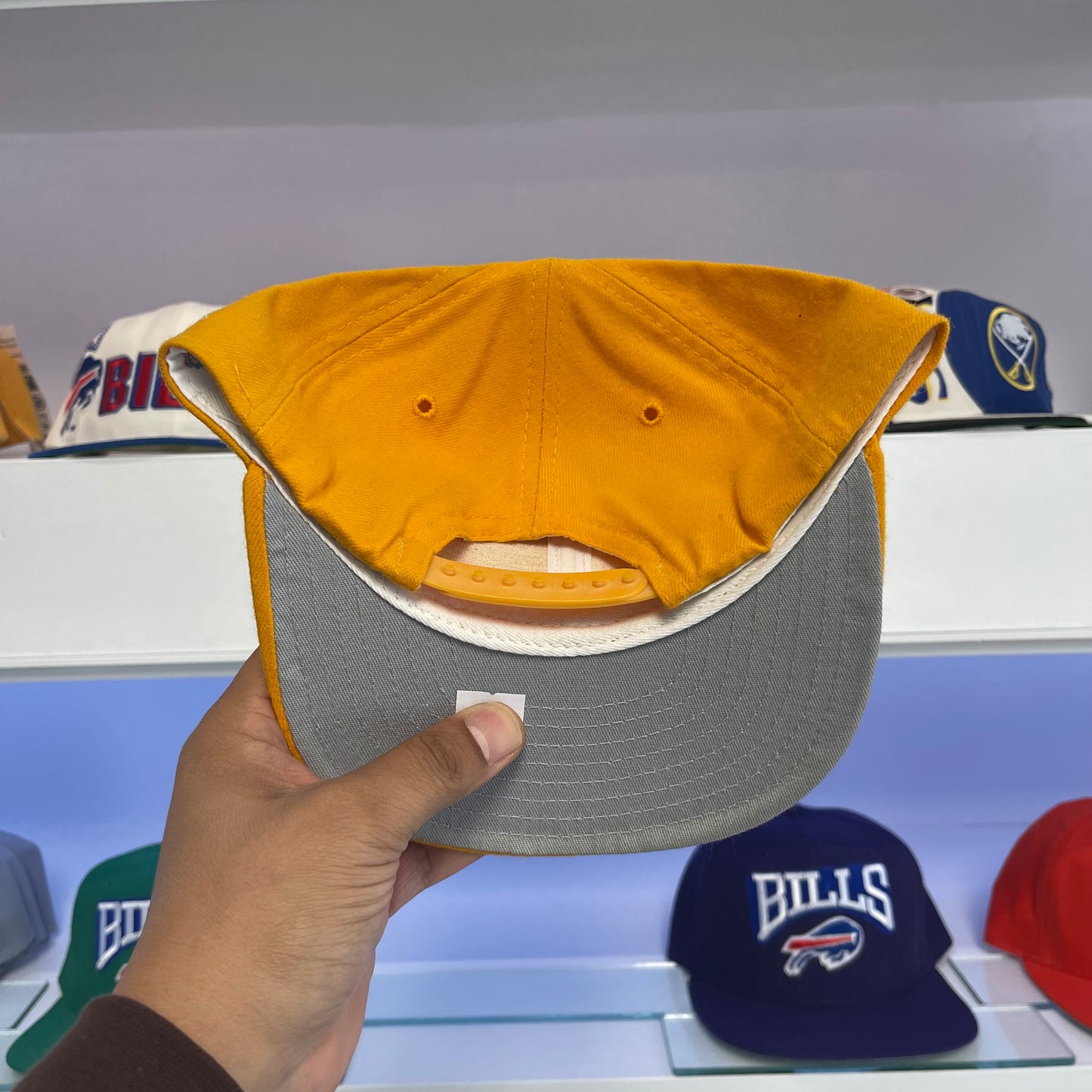 1990s Buffalo Bills Yellow Wool Snap Back