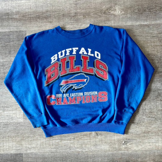 Vintage 1991 Buffalo Bills Eastern Division Champions Sweatshirt Size Large