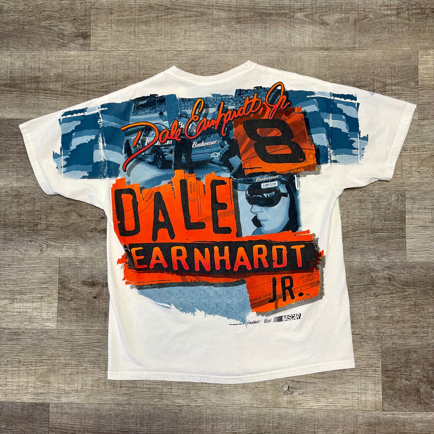 Vintage Dale Earnhardt Jr. All Over Print Shirt Size Large