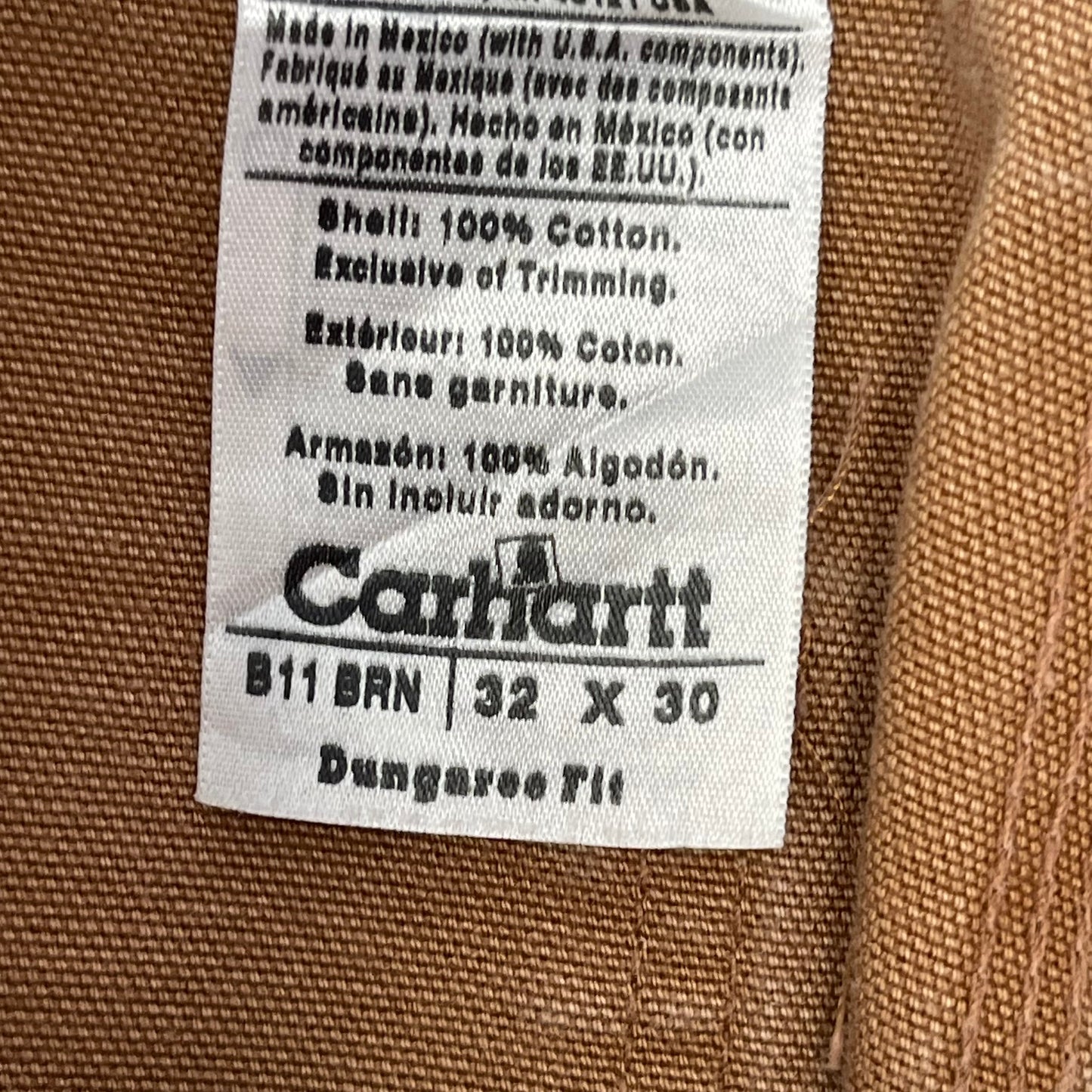 Vintage Carhartt Men’s Tan Denim Jeans Size 32x30