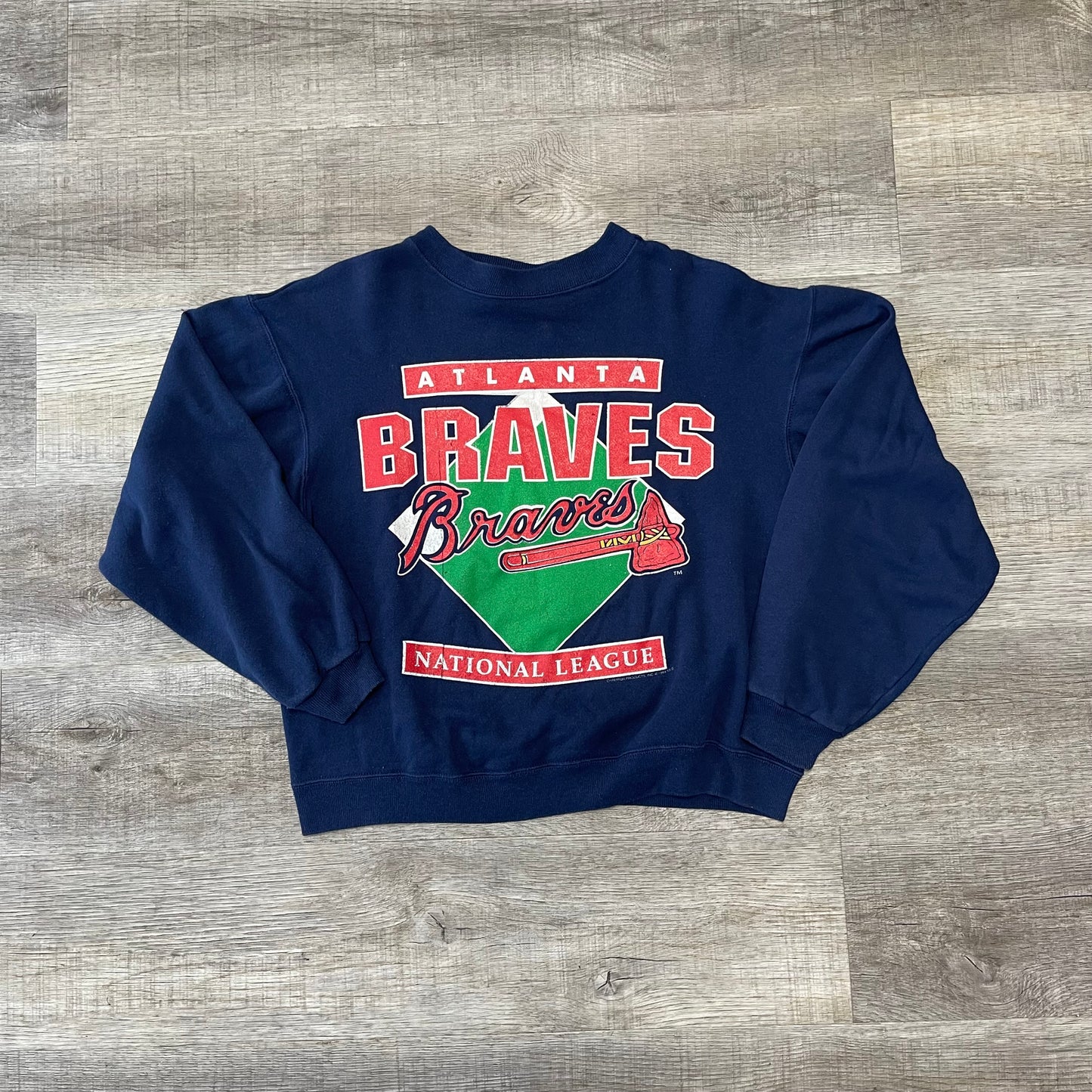 1990s Atlanta Braves Sweatershirt Size Small Youth large